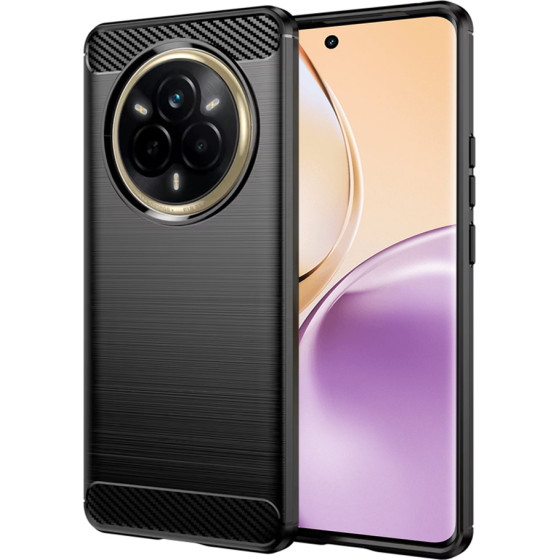 Techsuit - Carbon Silicone - Realme 14 Pro - Black