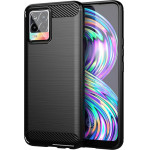 Techsuit - Carbon Silicone - Realme 8 4G / 8 Pro 4G - Black