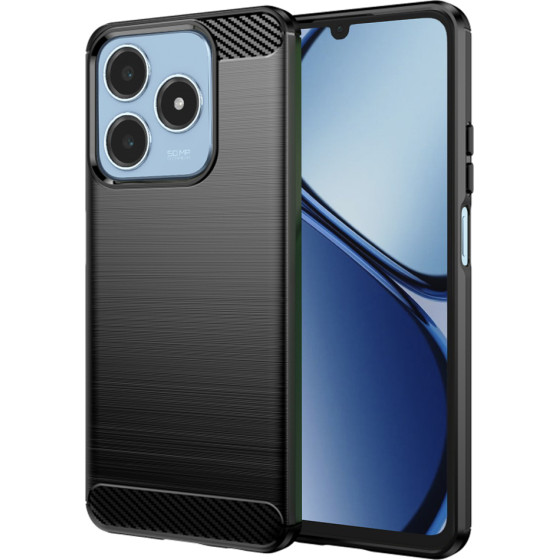 Techsuit - Carbon Silicone - Realme C61 / Realme C63 - Black
