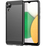 Techsuit - Carbon Silicone - Samsung Galaxy A03 Core - Black