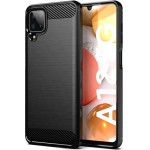 Techsuit - Carbon Silicone - Samsung Galaxy A12 / A12 Nacho - Black