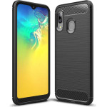 Techsuit - Carbon Silicone - Samsung Galaxy A20e - Black