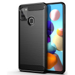 Techsuit - Carbon Silicone - Samsung Galaxy A21s - Black