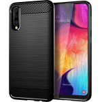 Techsuit - Carbon Silicone - Samsung Galaxy A30s / A50 / A50s - Black