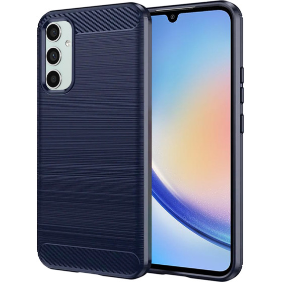 Techsuit - Carbon Silicone - Samsung Galaxy A34 5G - Blue