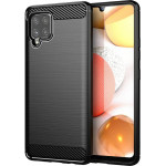 Techsuit - Carbon Silicone - Samsung Galaxy A42 5G - Black