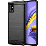 Techsuit - Carbon Silicone - Samsung Galaxy A51 4G - Black