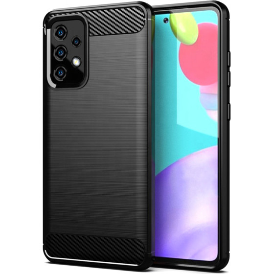 Techsuit - Carbon Silicone - Samsung Galaxy A52 4G / A52 5G / A52s 5G - Black