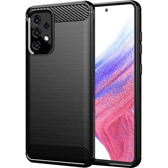 Techsuit - Carbon Silicone - Samsung Galaxy A53 5G - Black