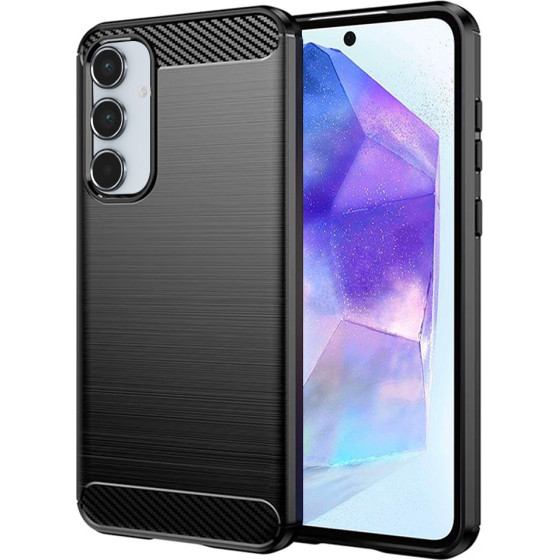 Techsuit - Carbon Silicone - Samsung Galaxy A55 5G - Black