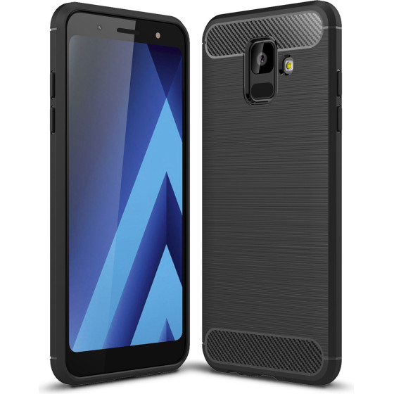 Techsuit - Carbon Silicone - Samsung Galaxy A6 2018 - Black