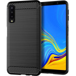Techsuit - Carbon Silicone - Samsung Galaxy A7 2018 - Black