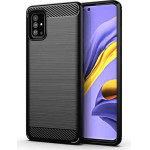 Techsuit - Carbon Silicone - Samsung Galaxy A71 4G - Black