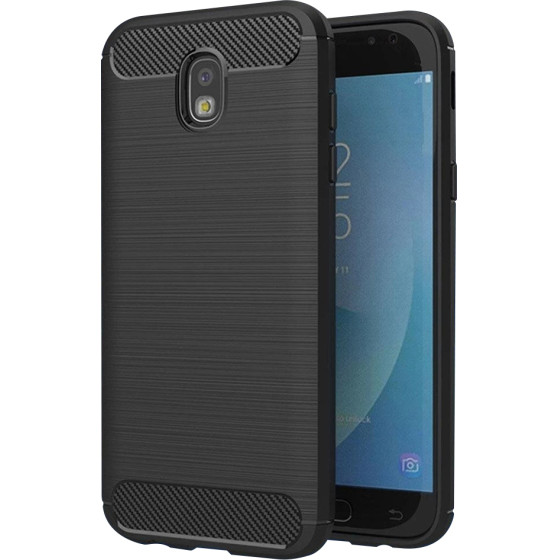 Techsuit - Carbon Silicone - Samsung Galaxy J5 2017 J530 / Galaxy J5 Pro 2017 - Black