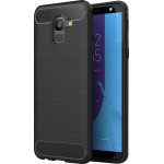 Techsuit - Carbon Silicone - Samsung Galaxy J6 2018 - Black