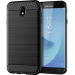 Techsuit - Carbon Silicone - Samsung Galaxy J7 2017 - Black