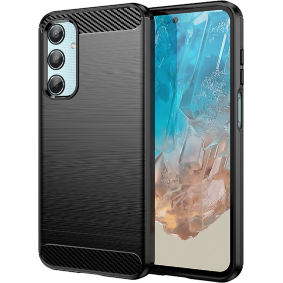 Techsuit - Carbon Silicone - Samsung Galaxy M35 - Black