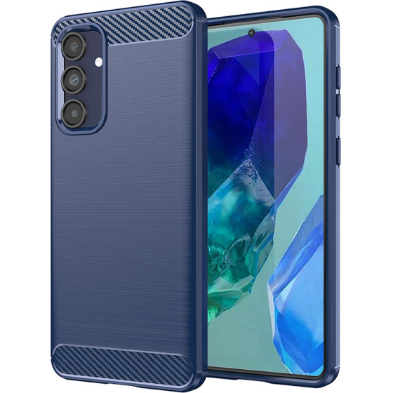 Techsuit - Carbon Silicone - Samsung Galaxy M55 - Blue