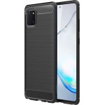 Techsuit - Carbon Silicone - Samsung Galaxy Note 10 Lite - Black