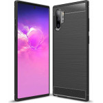 Techsuit - Carbon Silicone - Samsung Galaxy Note 10 Plus 4G / Note 10 Plus 5G - Black