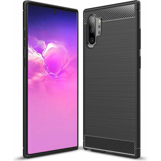 Techsuit - Carbon Silicone - Samsung Galaxy Note 10 Plus 4G / Note 10 Plus 5G - Black