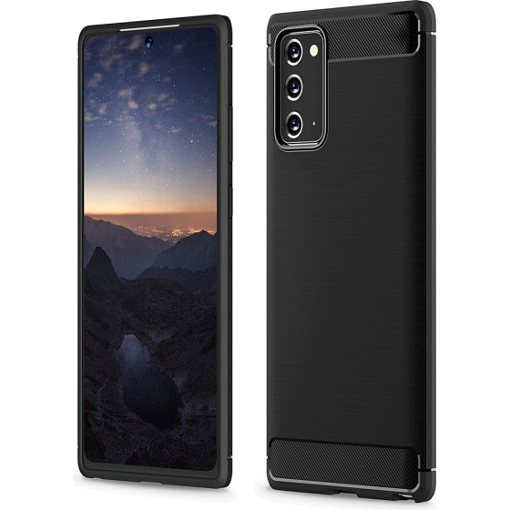 Techsuit - Carbon Silicone - Samsung Galaxy Note 20 / Note 20 5G - Black