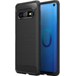 Techsuit - Carbon Silicone - Samsung Galaxy S10 - Black