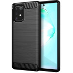 Techsuit - Carbon Silicone - Samsung Galaxy S10 Lite - Black