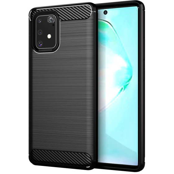 Techsuit - Carbon Silicone - Samsung Galaxy S10 Lite - Black