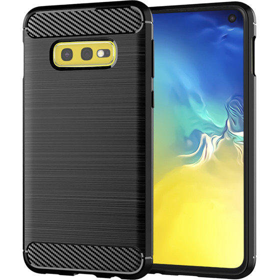 Techsuit - Carbon Silicone - Samsung Galaxy S10e - Black