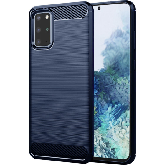 Techsuit - Carbon Silicone - Samsung Galaxy S20 Plus 4G / S20 Plus 5G - Blue