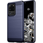 Techsuit - Carbon Silicone - Samsung Galaxy S20 Ultra 4G / S20 Ultra 5G - Blue