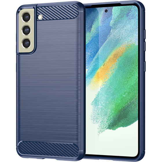 Techsuit - Carbon Silicone - Samsung Galaxy S21 FE 5G - Blue