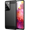Techsuit - Carbon Silicone - Samsung Galaxy S21 Ultra 5G - Black