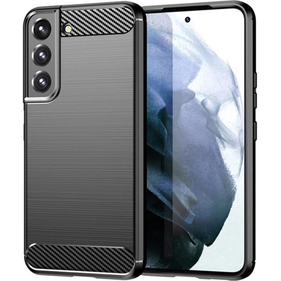 Techsuit - Carbon Silicone - Samsung Galaxy S22 - Black