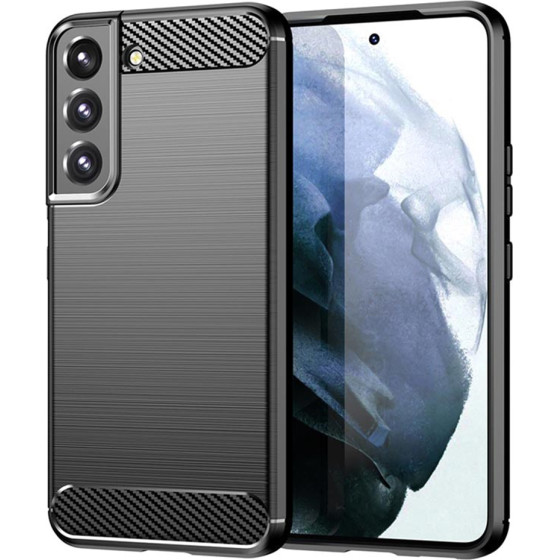 Techsuit - Carbon Silicone - Samsung Galaxy S22 Plus - Black