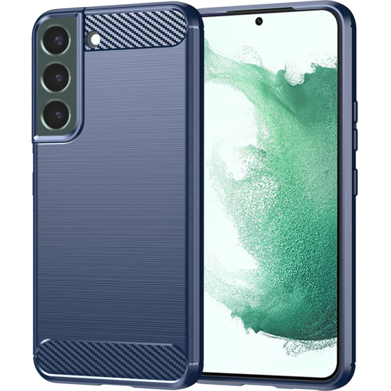Techsuit - Carbon Silicone - Samsung Galaxy S22 Plus 5G - Blue