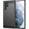 Techsuit - Carbon Silicone - Samsung Galaxy S22 Ultra - Black