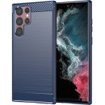 Techsuit - Carbon Silicone - Samsung Galaxy S22 Ultra 5G - Blue