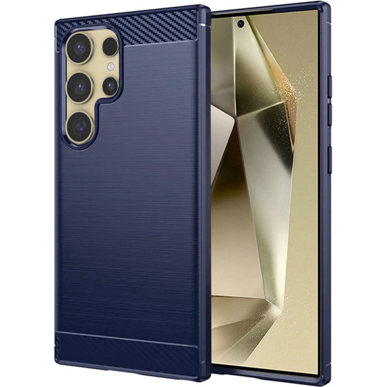 Techsuit - Carbon Silicone - Samsung Galaxy S24 Ultra - Blue