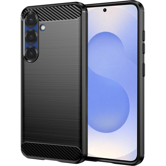 Techsuit - Carbon Silicone - Samsung Galaxy S25 - Black