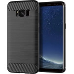 Techsuit - Carbon Silicone - Samsung Galaxy S8 - Black