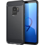 Techsuit - Carbon Silicone - Samsung Galaxy S9 - Black