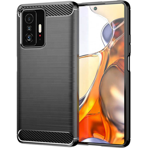 Techsuit - Carbon Silicone - Xiaomi 11T / 11T Pro - Black
