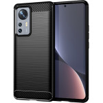 Techsuit - Carbon Silicone - Xiaomi 12 / 12X - Black