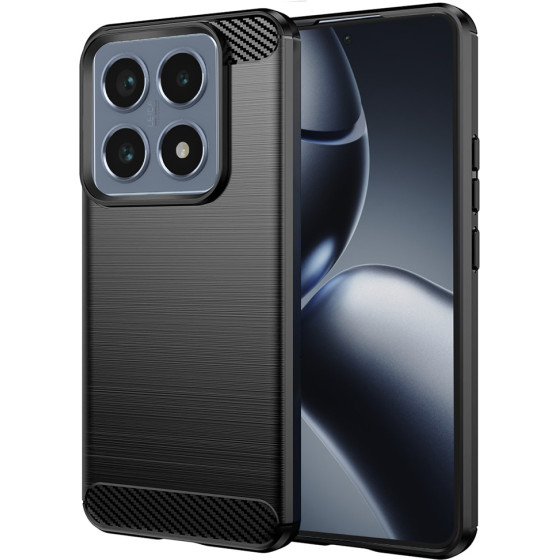 Techsuit - Carbon Silicone - Xiaomi 14T Pro - Black