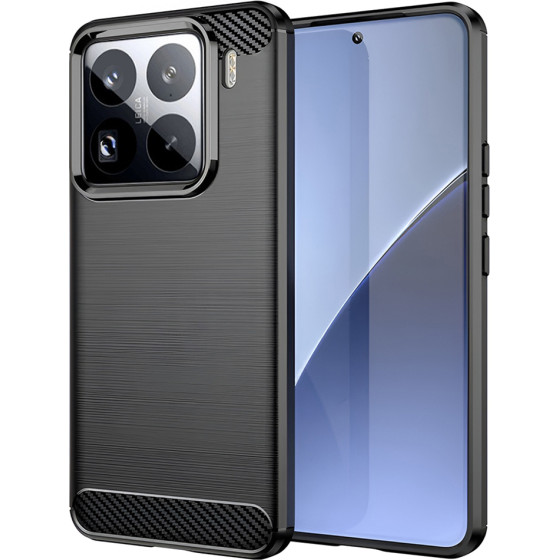 Techsuit - Carbon Silicone - Xiaomi 15 Pro - Black