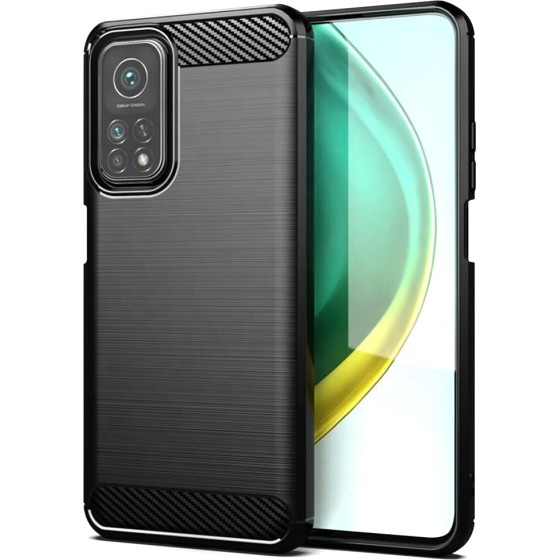 Techsuit - Carbon Silicone - Xiaomi Mi 10T 5G / Mi 10T Pro 5G - Black