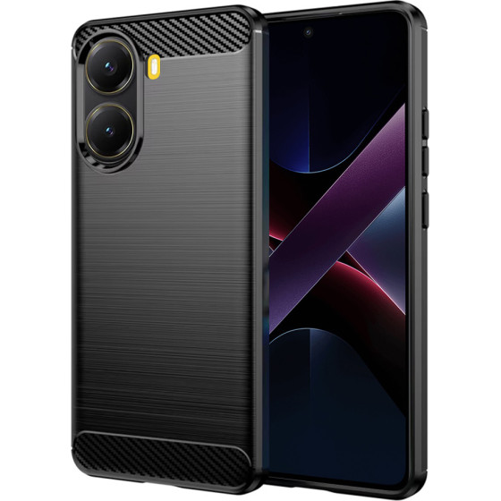 Techsuit - Carbon Silicone - Xiaomi Poco X7 Pro - Black