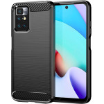 Techsuit - Carbon Silicone - Xiaomi Redmi 10 2021 / Redmi 10 2022 - Black